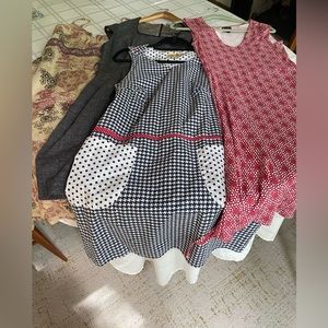 Lot of 4 fun/funky small to medium sized summer dresses from around the world!